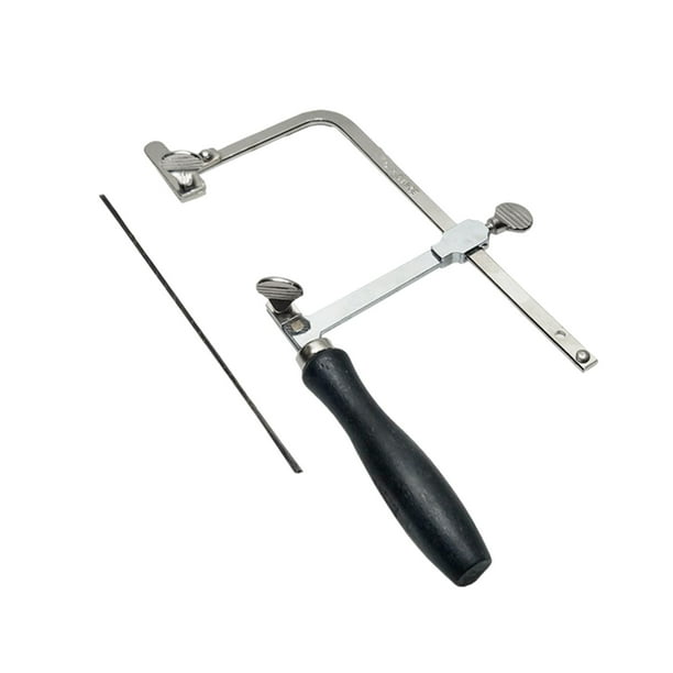 Sierra de arco para joyeros, sierra de arco para procesamiento de joyas, herramienta manual de bricolaje, joyería tallada y 12 ajustable