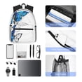 thumbnail image 4 of Disketp Blue Flying Butterflies Mochila Ligera Clásica con Múltiples Bolsillos, Mochila Casual para Hombre y Mujer, Ideal para Escuela, Trabajo y Viajes, 4 of 6