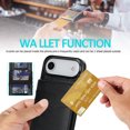 thumbnail image 5 of Asuwish Screen Protector Included PU Leather Soft Shell Wallet Cell Phone Case with Screen Protector for iPhone 17 Air, Black, 5 of 9