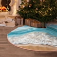thumbnail image 5 of KLL Christmas Tree Skirt,Party Decorations Farmhouse for Christmas Decorations Holiday Party 30" -Sunny Ocean Waves, 5 of 6