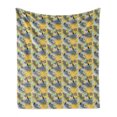 thumbnail image 1 of Tropical Soft Flannel Fleece Throw Blanket, Exotic Forest Pattern with Abstract Flowers Leaves and Toucan Bird, Cozy Plush for Indoor and Outdoor Use, 60" x 80", Multicolor, by Ambesonne, 1 of 5