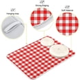 thumbnail image 4 of Red Buffalo Plaid Checkered Dish Drying Mat 18x24in, Microfiber Dish Drying Rack Pads Dish Drainer Mats Washable Heat-Resistant, 4 of 7