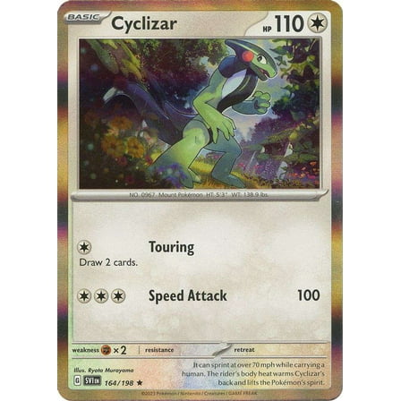 Pokemon Scarlet & Violet Base Set Holo Rare Cyclizar #164