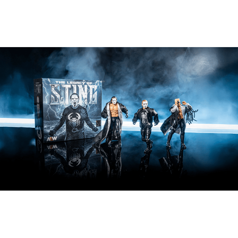 AEW All Elite Wrestling Legacy of Sting 3-Pack Wrestling Action