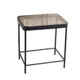 thumbnail image 3 of Benjara Mesh Design Metal Accent Table and Tubular Base, Set of 3, Black, Brown, 3 of 5