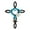 Blue, variant on Horsehsoe with Heart Metal Wall Decoration for Outdoor and Indoor Handmade and Symbolizes Good Luck Exquisite Gift Idea