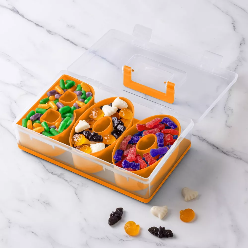 Cook With Color BOO Halloween Snackle Box Food Storage Container