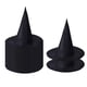 thumbnail image 1 of 14 sombreros de bruja puntiagudos de Halloween con ala ancha para cosplay, accesorios fotográficos para fiestas y festividades. Adultos 37cmx35cm, 1 of 4