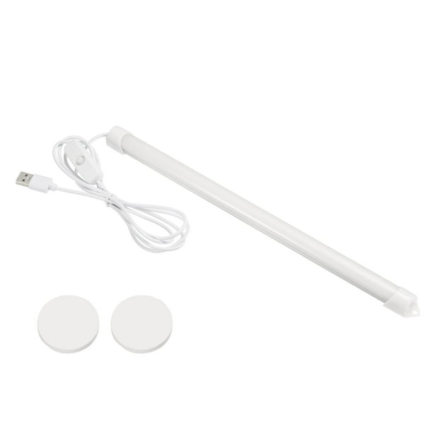 Uxcell 12 Pulgadas Luz Bajo el Gabinete Tira LED USB para Lectura en Escritorio, Barra de Lámpara Adhesiva, Blanca
