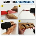 thumbnail image 5 of Rush Creek Creations 2-in-1 Fishing Rod Storage Rack, 11-Rod Wall and Ceiling Mount Holder, American Cherry Finish, 5 of 7
