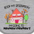 thumbnail image 4 of Inktastic Book My Reservation I'm Going to Mawmaw and Pawpaw's- House Boys or Girls Baby Bib, 4 of 4