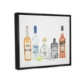 thumbnail image 3 of Stupell Industries Mixed Bar Liquor Bottles Graphic Art Jet Black Floating Framed Canvas Print Wall Art, Design by Ziwei Li, 3 of 6