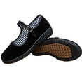 thumbnail image 5 of CHICVOMEY Mary Jane Shoes for Women Slip On Mary Jane Flats for Women Dance Casual & Work Ballet Flats with Arch Support Black Flats Adjustable Strap, 5 of 12