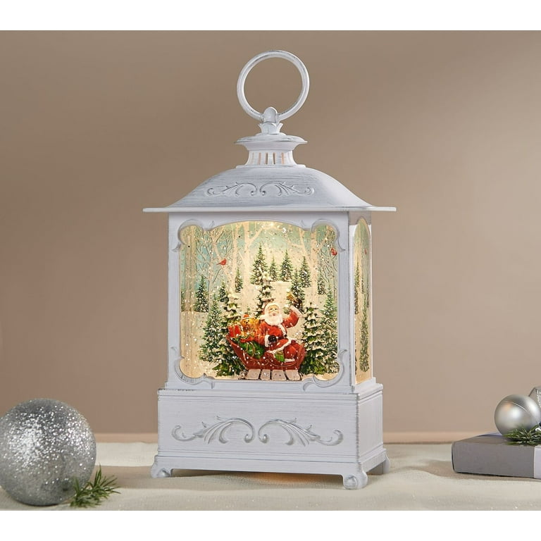 Valerie Parr Hill LED Indoor Decorative Lantern, 3D Holiday Scene