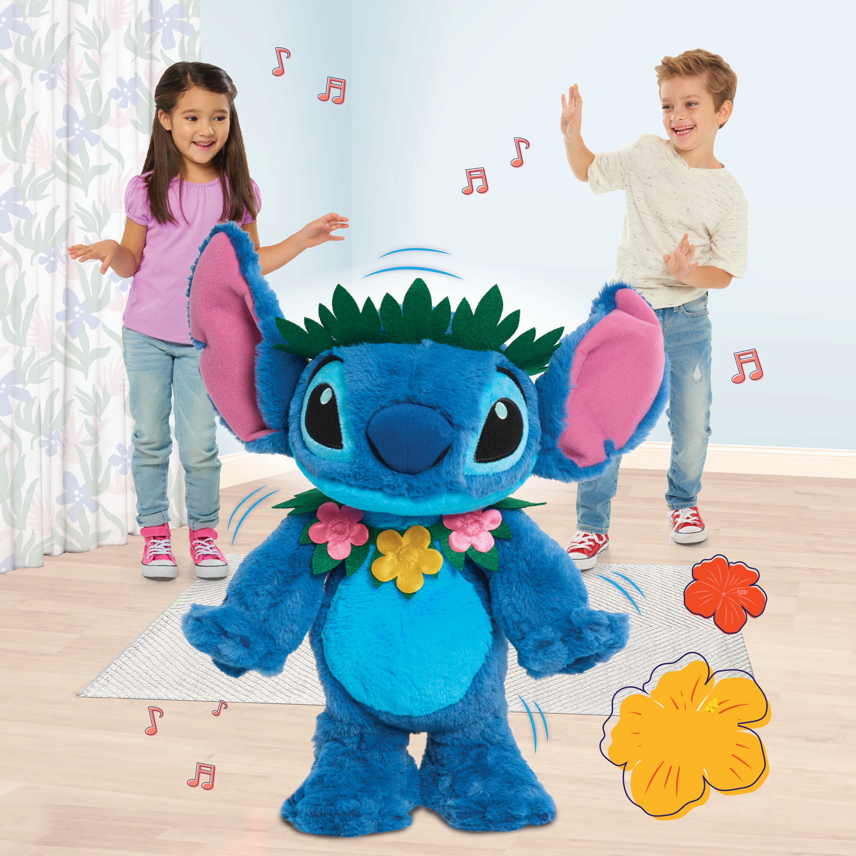 NEW Disney Store Singing Dancing Lilo Stitch Doll Plush