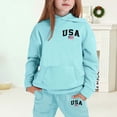 thumbnail image 2 of JIAHONG Boys Outfits Size 14-16 Casual Long Sleeve Hoodie Pullover Top and Long Sweatpants Set Fall Winter Clothes for Boys, Mint Green, 2 of 4