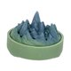 thumbnail image 2 of Quemador de incienso de montaña, soporte para espiral de incienso, decoración, regalo con fragancia y tapa. Verde, 2 of 9
