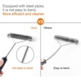 thumbnail image 3 of Barbecue en Acier Inoxydable Brosse Propre Portable Tête Barbecue Grill Brosse Propre avec Sac de Rangement, 3 of 9