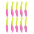 thumbnail image 4 of 10x Luros de pesca suave Trapes Swimbaits, Twimbaits portátiles de dos colores Tail rosa y amarillo, 4 of 8