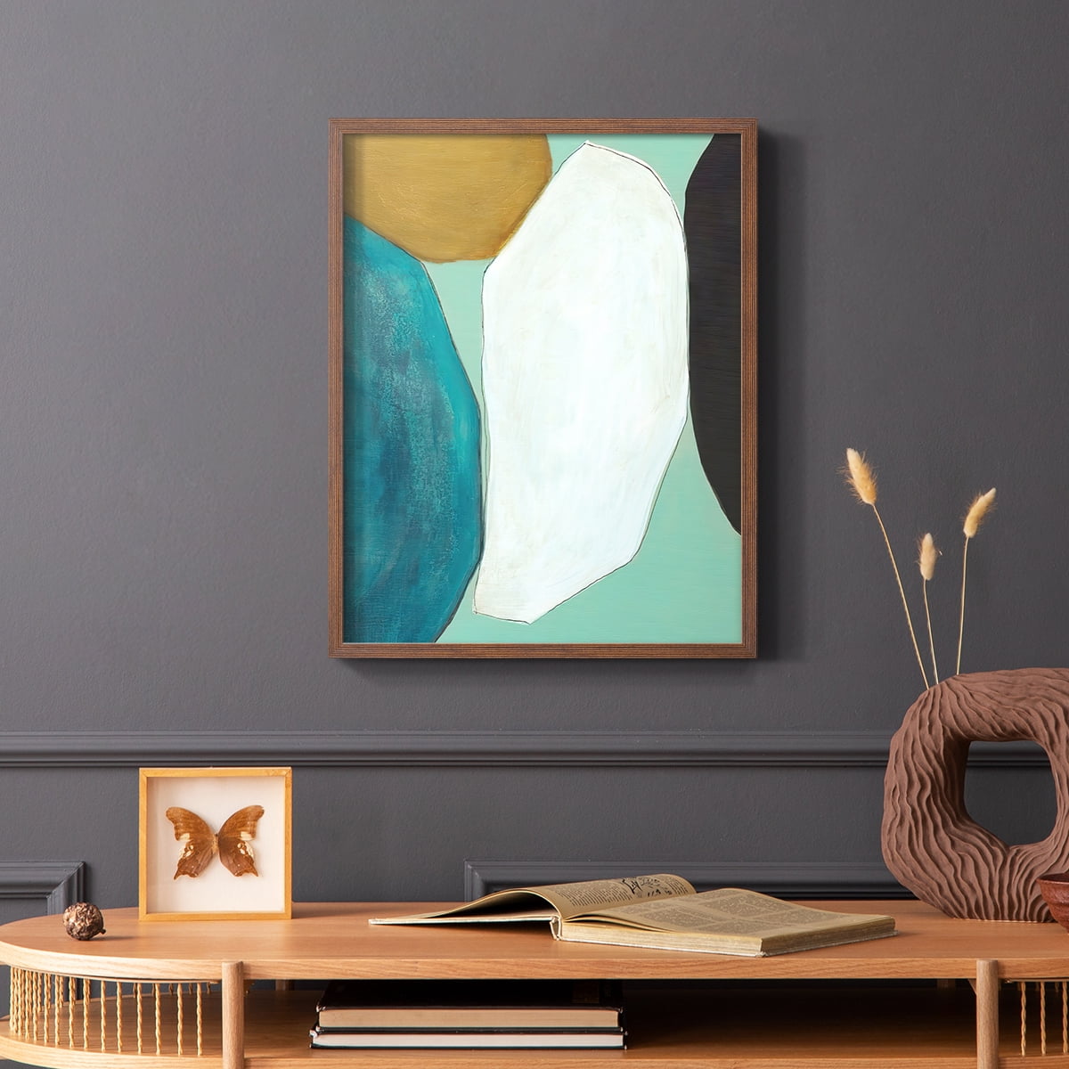 Boulder II in Paper Solid Wood 11 x 14 Framed Print