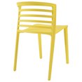 thumbnail image 3 of Modern Contemporary Kitchen Dining Chairs Set of Four Yellow (Outdoor and Indoor), 3 of 4