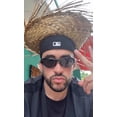 thumbnail image 2 of Gafas de Sol ADE WU Rave Y2K de Moda Envolventes Negro/Gris, 2 of 7