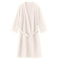 thumbnail image 4 of Holiday Clearance! ZVNAΖH Mens Lightweight Waffle Knit Robe Soft Kimono Spa Bathrobes Knee Length Summer Robes, 4 of 4