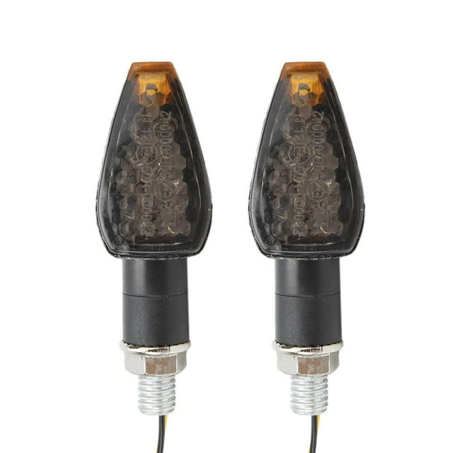 Filfeel 2 Pcs 14LEDs Motorcycle Indicator Lamp Fits For , , , , ATV, Motocross, Motorcycle, Scooter, Off-Road Vehicle, Most Motorcycle Models