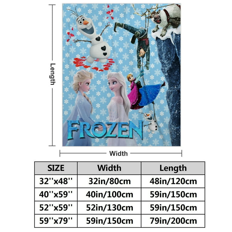 Frozen Elsa Soft Throw Blanket 3D Printed Blanket Home Decoration for Sofa Bed 40x58 inch