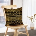 thumbnail image 5 of LALILO Throw Pillow Covers Horizontal Golden Lace Decorative Cushion Cover 18" x 18", 2 Pack, 5 of 6