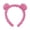 29# Hot Pink, variant on Bear Ears Headband for Women and Girls, Furry Animal Headbands Hair Accessories With Adjustable Movable Ear Pink