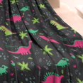 thumbnail image 3 of Colorful Dinosaurs Plants Pattern Blanket,Comfortable Soft Lamb Wool Throw Blanket,All Season,Warm Lightweight Blankets for Sofa Bed Couch Living Room Chair,30"x40", 3 of 4