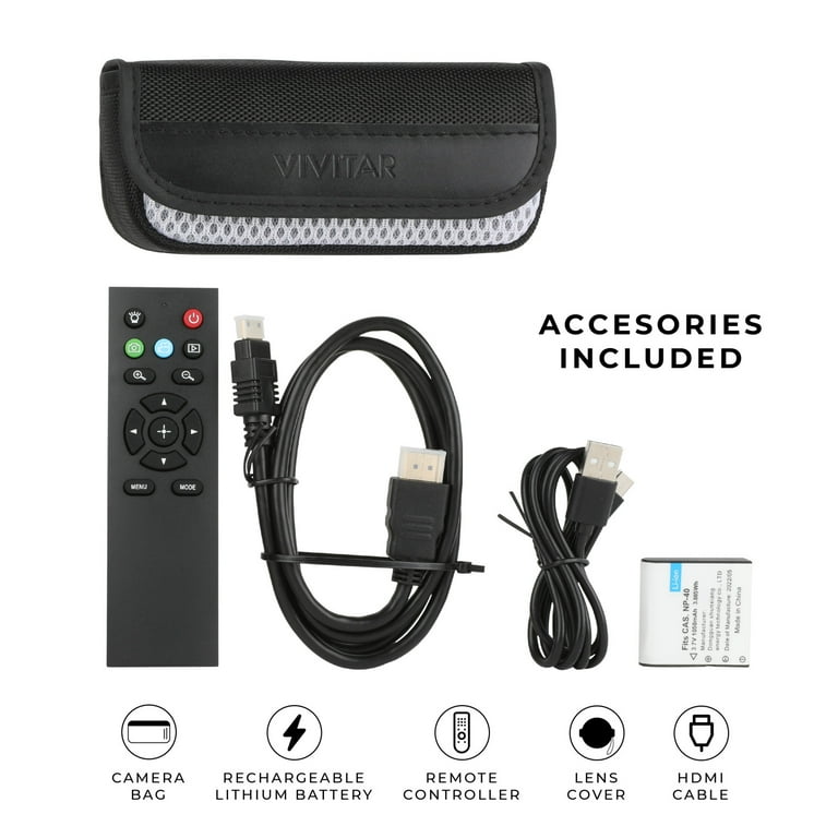 Vivitar 4K HD Digital Zoom Video Camcorder, Professional Vlogging