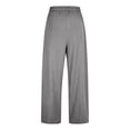 thumbnail image 4 of Cutuoiiu Women's Plus Size Solid Color High Waisted Wide Leg Yoga Pants Oversize Drawstring Elastic Waist Casual Joggers with Pockets Gifts, 4 of 9