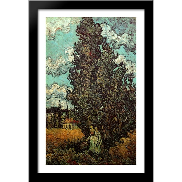 Cypresses And Two Women 26x40 Large Black Wood Framed Print Art By Vincent Van Gogh Walmart Com Walmart Com Cypresses And Two Women 26x40 Large Black Wood Framed Print Art By Vincent Van Gogh Walmart Com Walmart Com