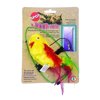 SPOT A-Door-Able Plush Bird Cat Toy, Bouncing, Multi-Color, 4.5 in