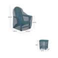 thumbnail image 3 of Covers & all 3-Piece Patio Conversation Set Covers for Nautical Curveback Adirondack Set, Water-Repellent UV-Resistant Polyester, 3 of 6