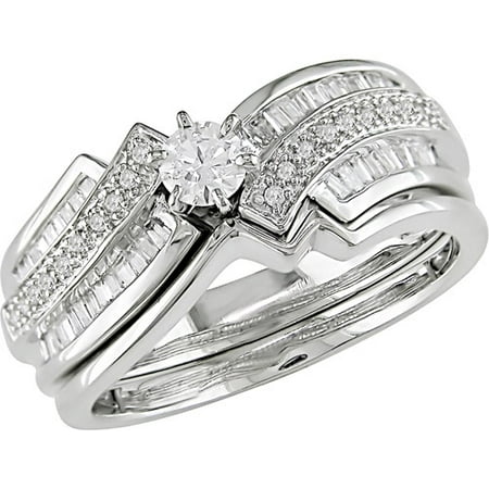 1/2 Carat T.W. Round Diamond Engagement Ring in 10kt White Gold