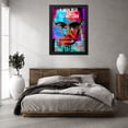 thumbnail image 3 of Stephen Chambers 25x32 Black Modern Wood Framed Wall Art Titled - Malcolm X, 3 of 6