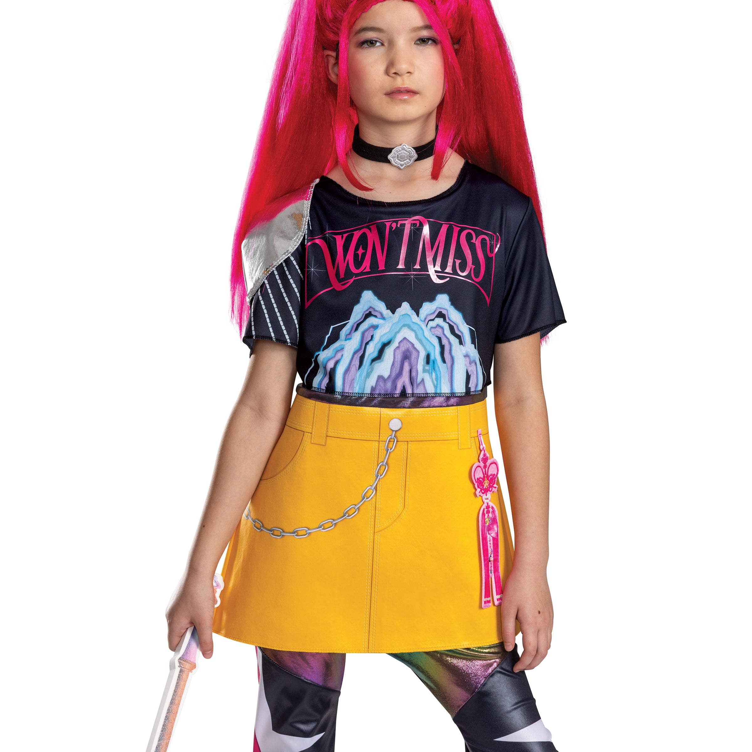 Netflix K-Pop Demon Hunters Mira Halloween Costume for Children, Girls Size L (10/12), by Disguise