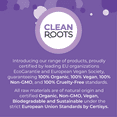 thumbnail image 4 of Clean Roots Lavender Laundry Detergent, EcoGarantie Certified 100% Organic & Natural, Dermatologically Tested & Approved, Scented with Organic Lavender Essential Oil - 55 Loads, 92.9 fl. oz (2.75 L), 4 of 5
