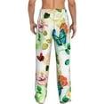 thumbnail image 3 of Balery Men'S Floral Vintage Pants,Sleepwear Pants,Pajama Pants,Pj Bottoms Drawstring And Pockets-Large, 3 of 9