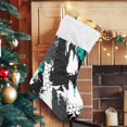 thumbnail image 5 of Coolnut 1 PCS Christmas Stocking Bright Print Big Warm 17.7 x 12 Inch Hanging Xmas Stockings Decoration for Family Holiday Party Ornaments Decor Fireplace, 5 of 7