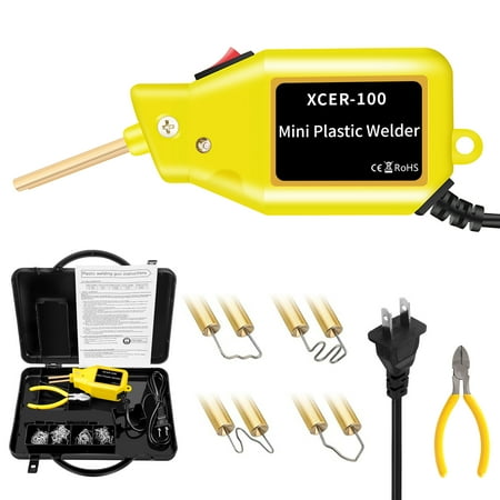 

Carevas 2022 New Version 100W Portable Hot Stapler Welding Machine Car Kit Welder Pro Kit Welding Machine Car Kit with Plier FlatOutside CornerInside Corner/ Staples