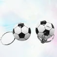 thumbnail image 3 of Worgeous 12pcs Mini Football Key Rings Party Bag Pendant Keyring Sports Keychain Car Key Chain Key Ring, 3 of 8