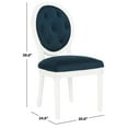 thumbnail image 5 of SAFAVIEH Holloway Tufted Oval Side Chair Set of 2 Navy, 5 of 12
