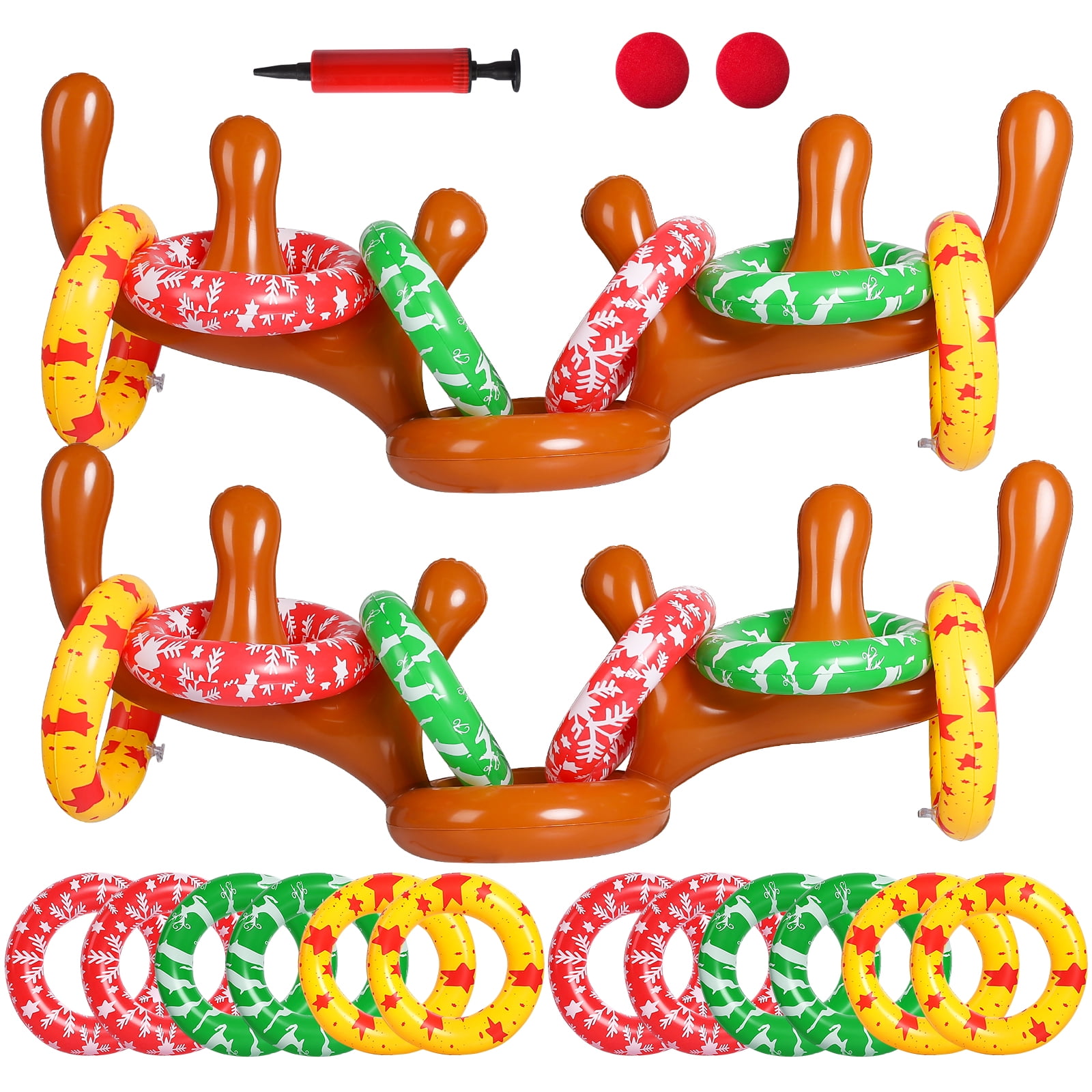 Fun Express - Angel Ring Toss Game - Toys - Games - Misc Games - 6 Pieces : Fun Express Inflatable Bull Ring Toss Game - Premium