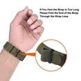 thumbnail image 4 of ANNEFIT Nylon Watch Band 22mm, One-Piece Waterproof Military Watch Straps with Heavy Black Buckle (Army Green), 4 of 4