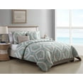 thumbnail image 4 of VCNY Home Sea Damask Reversible Comforter Set, Queen, Taupe, 4 of 6