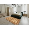 thumbnail image 4 of Ahgly Company Indoor Square Abstract Orange Abstract Area Rugs, 5' Square, 4 of 6